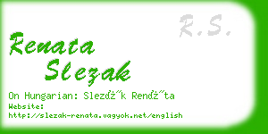 renata slezak business card